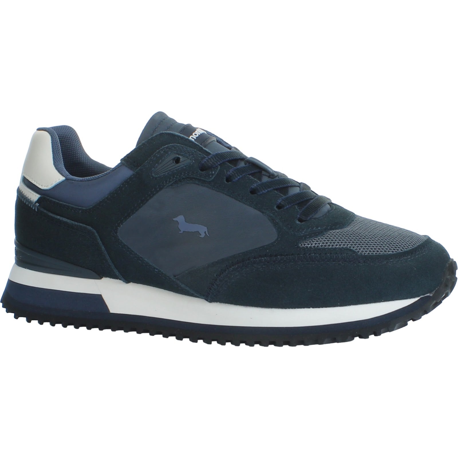 Sneaker Uomo Harmont & Blaine - Scarpa Uomo Camoscio - Tex Fabric - Blu