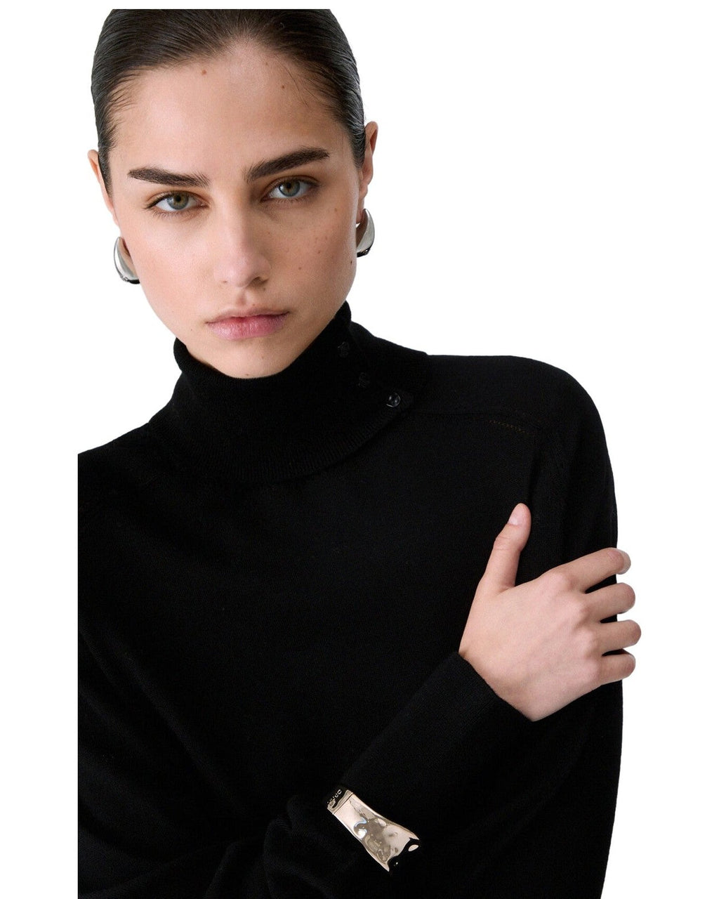 Maglie Donna Liu Jo - Maglia Chiusa M/L C/Bracciale - Nero