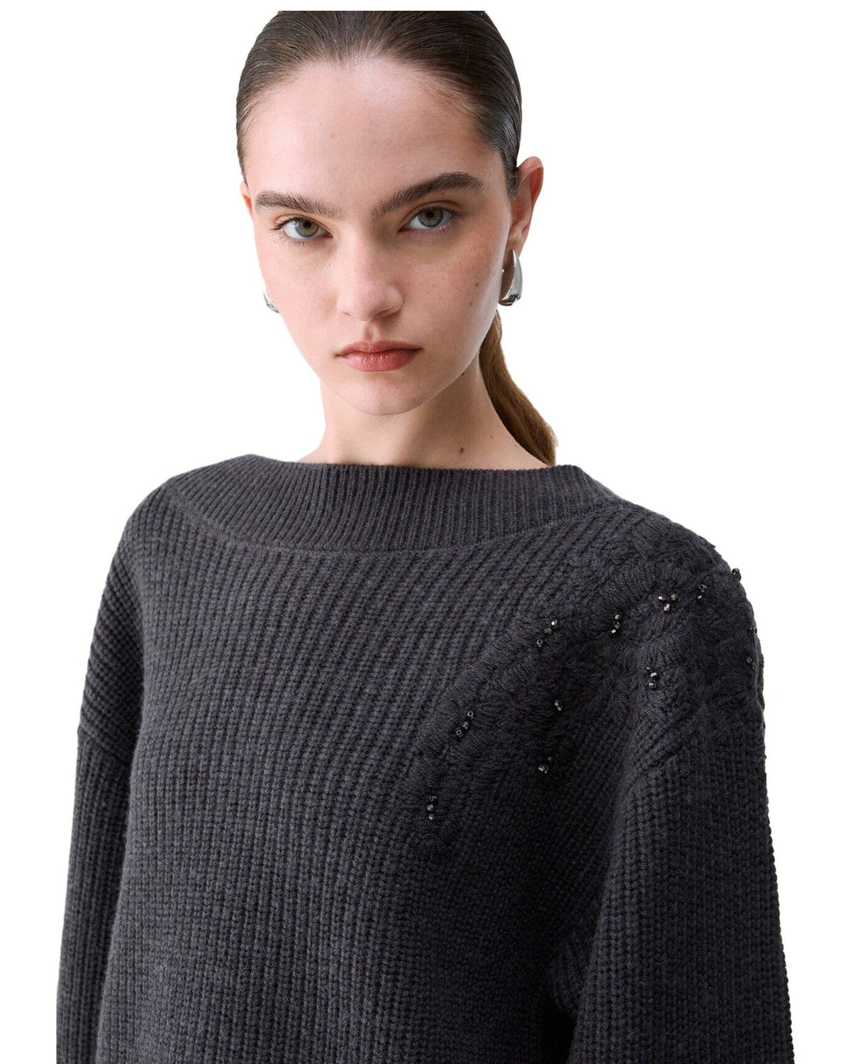 Maglie Donna Liu Jo - Maglia Chiusa M/L - Grigio