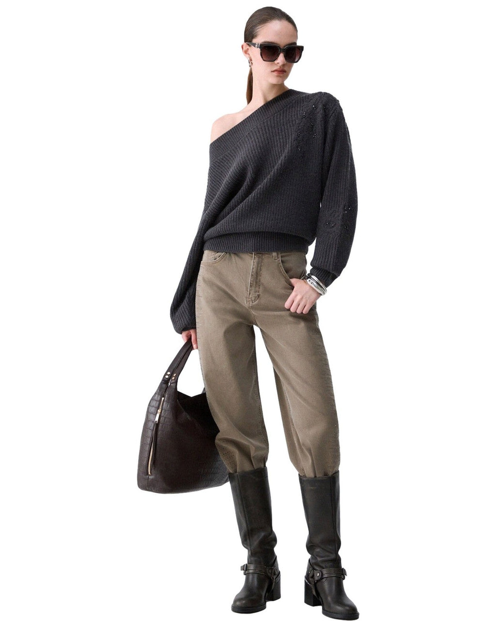 Maglie Donna Liu Jo - Maglia Chiusa M/L - Grigio
