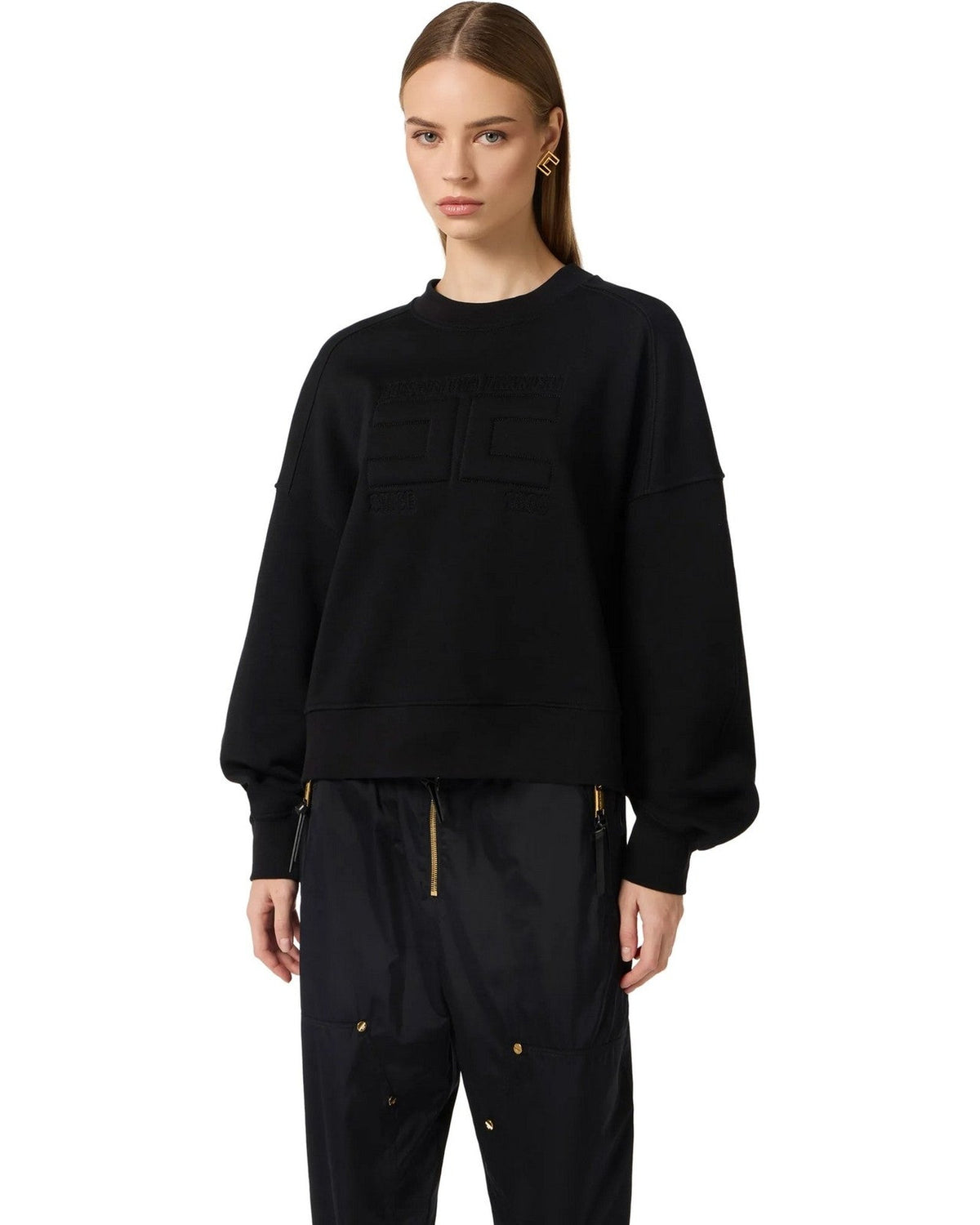 Felpe senza cappuccio Donna Elisabetta Franchi - Maglia - Nero