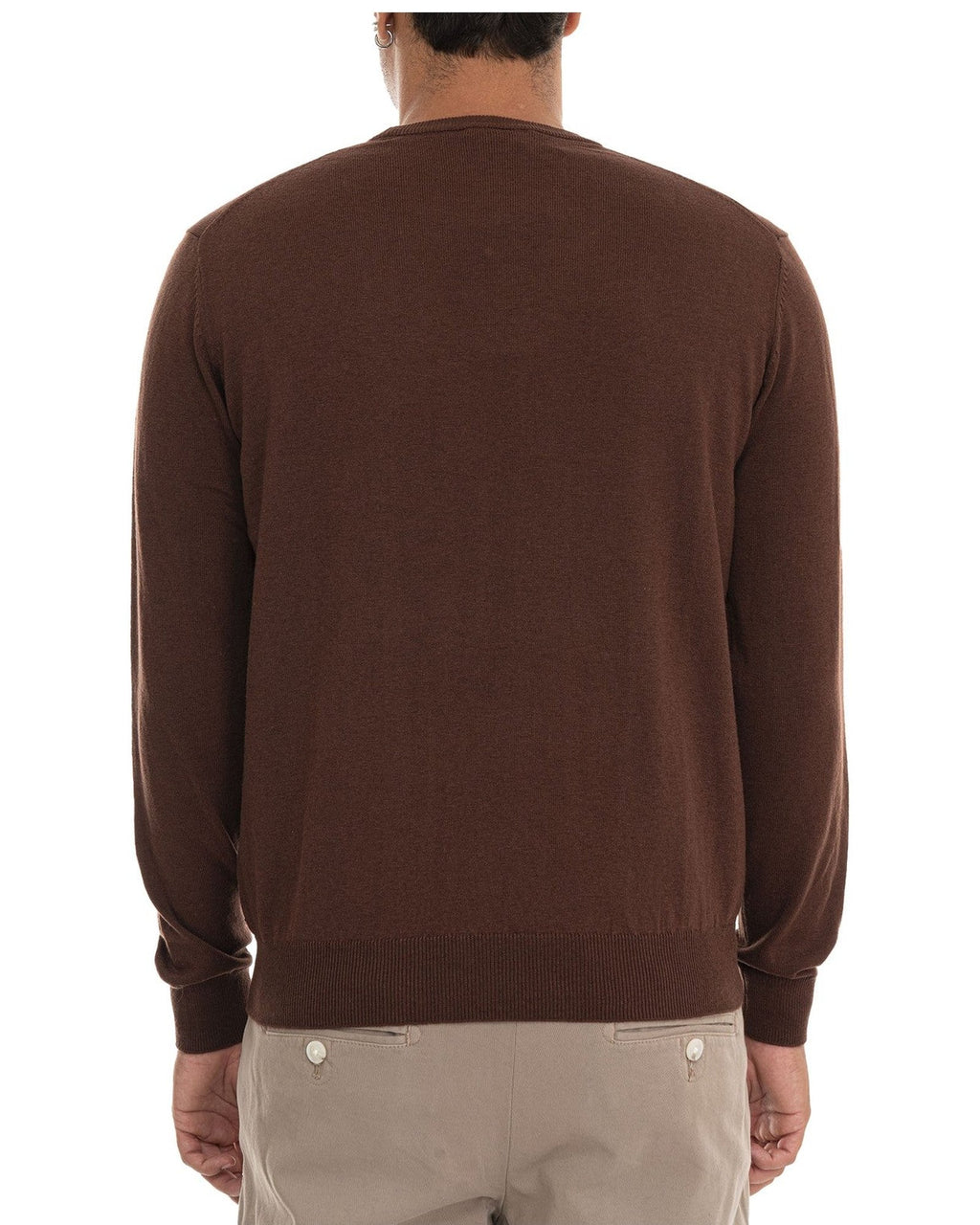 Maglioni Uomo Harmont & Blaine - Maglia Paricollo Cotone/Lana HRR012030788 - Cioccolato