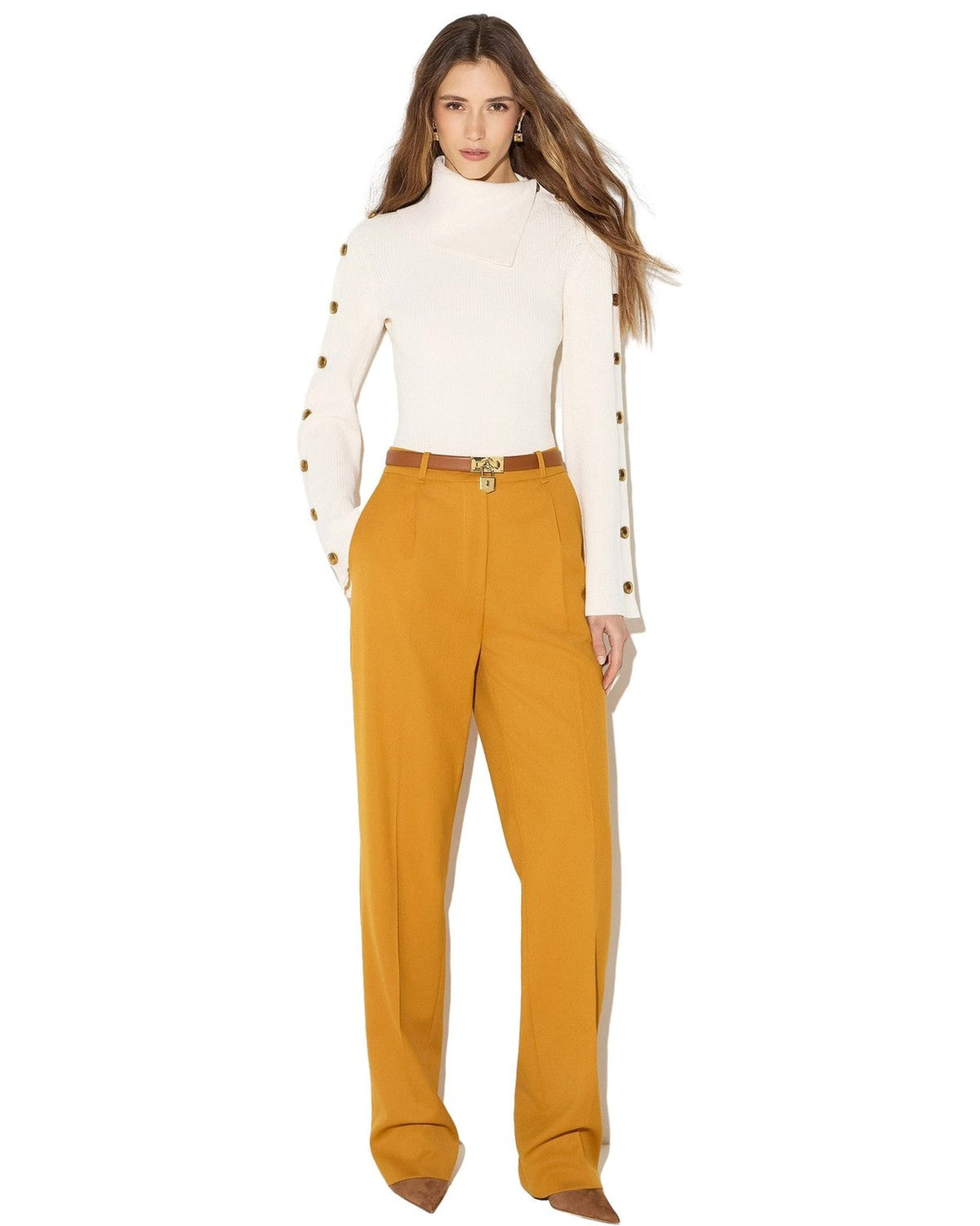 Maglie Donna Elisabetta Franchi - Maglia tricot MK03S66E2 - Avorio