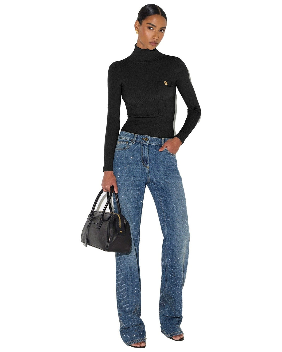 Maglie Donna Elisabetta Franchi - Maglia tricot MK05B66E2 - Nero
