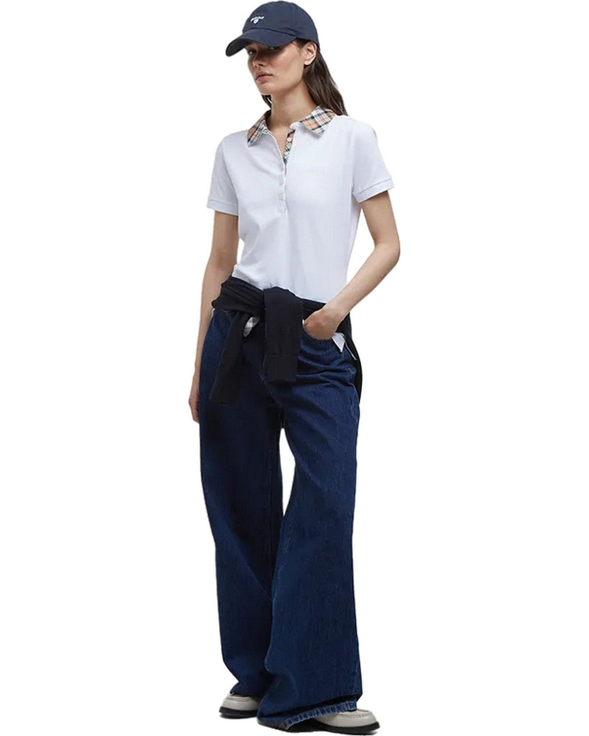 Polo Donna Barbour - Malvern Polo Shirt - Bianco
