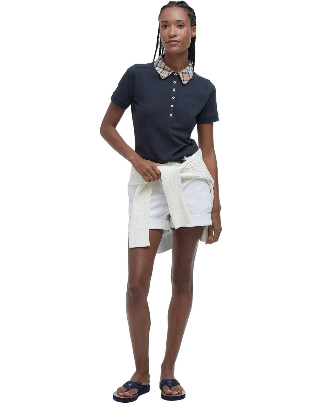 Polo Donna Barbour - Malvern Polo Shirt - Blu