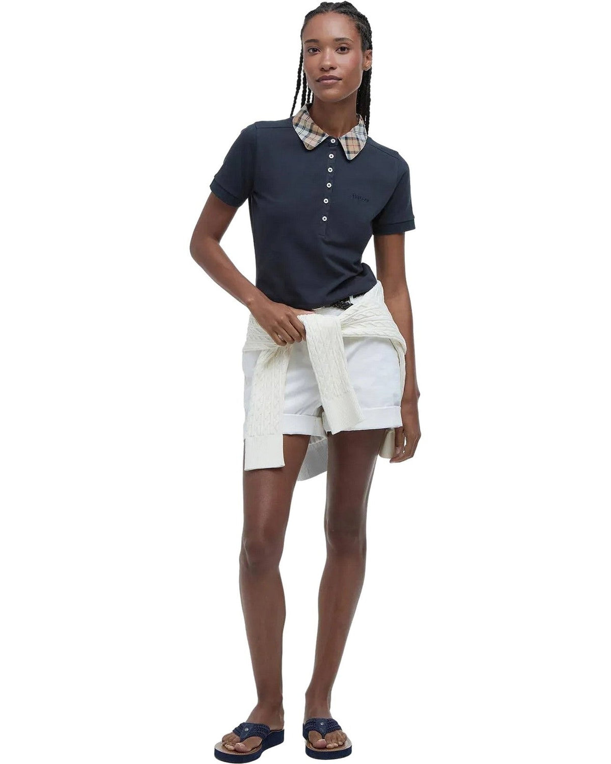Polo Donna Barbour - Malvern Polo Shirt - Blu