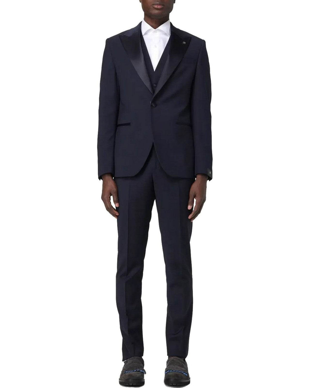 Abiti Uomo Manuel Ritz - Abito Con Gilet - Blu