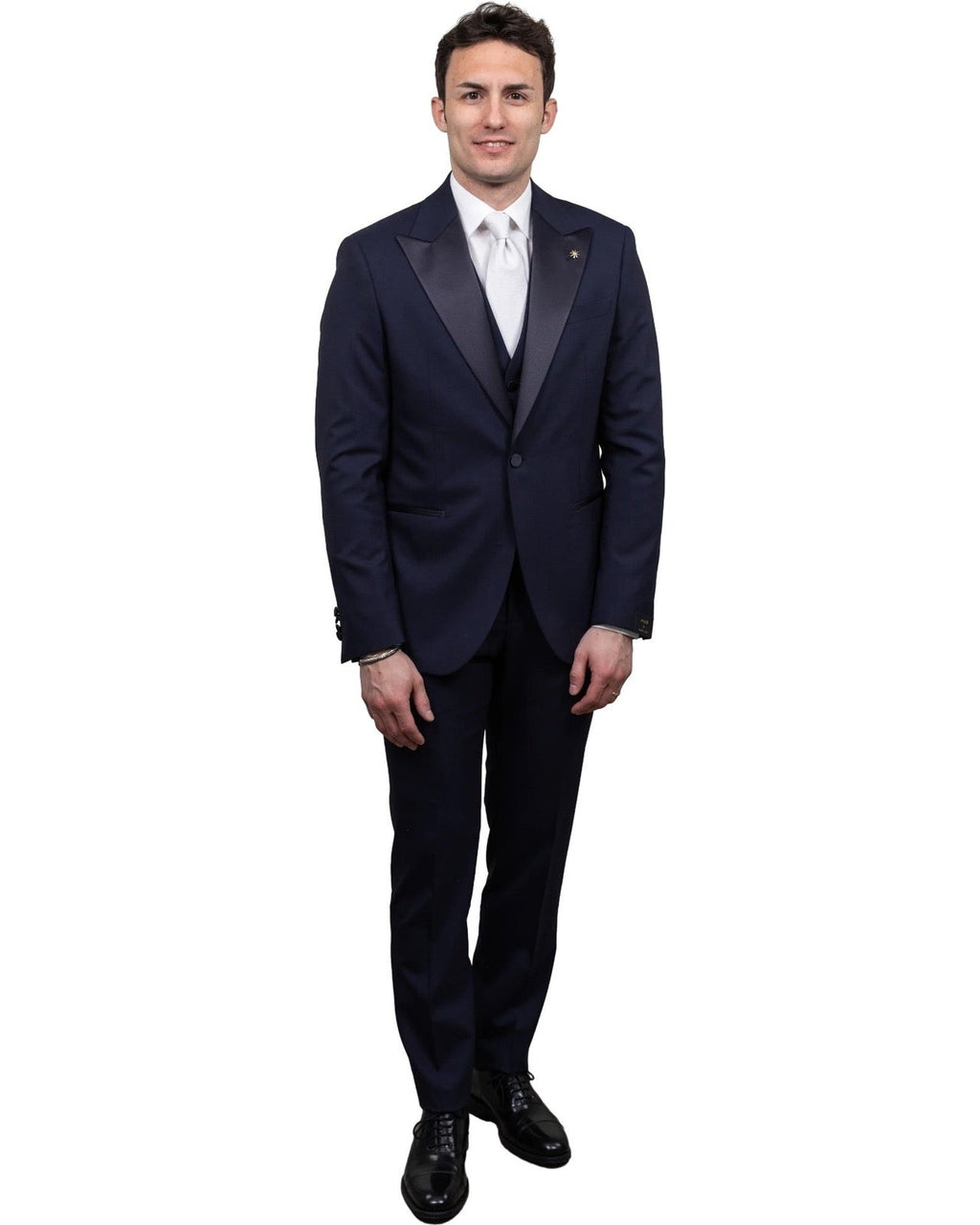 Abiti Uomo Manuel Ritz - Abito Con Gilet - Blu