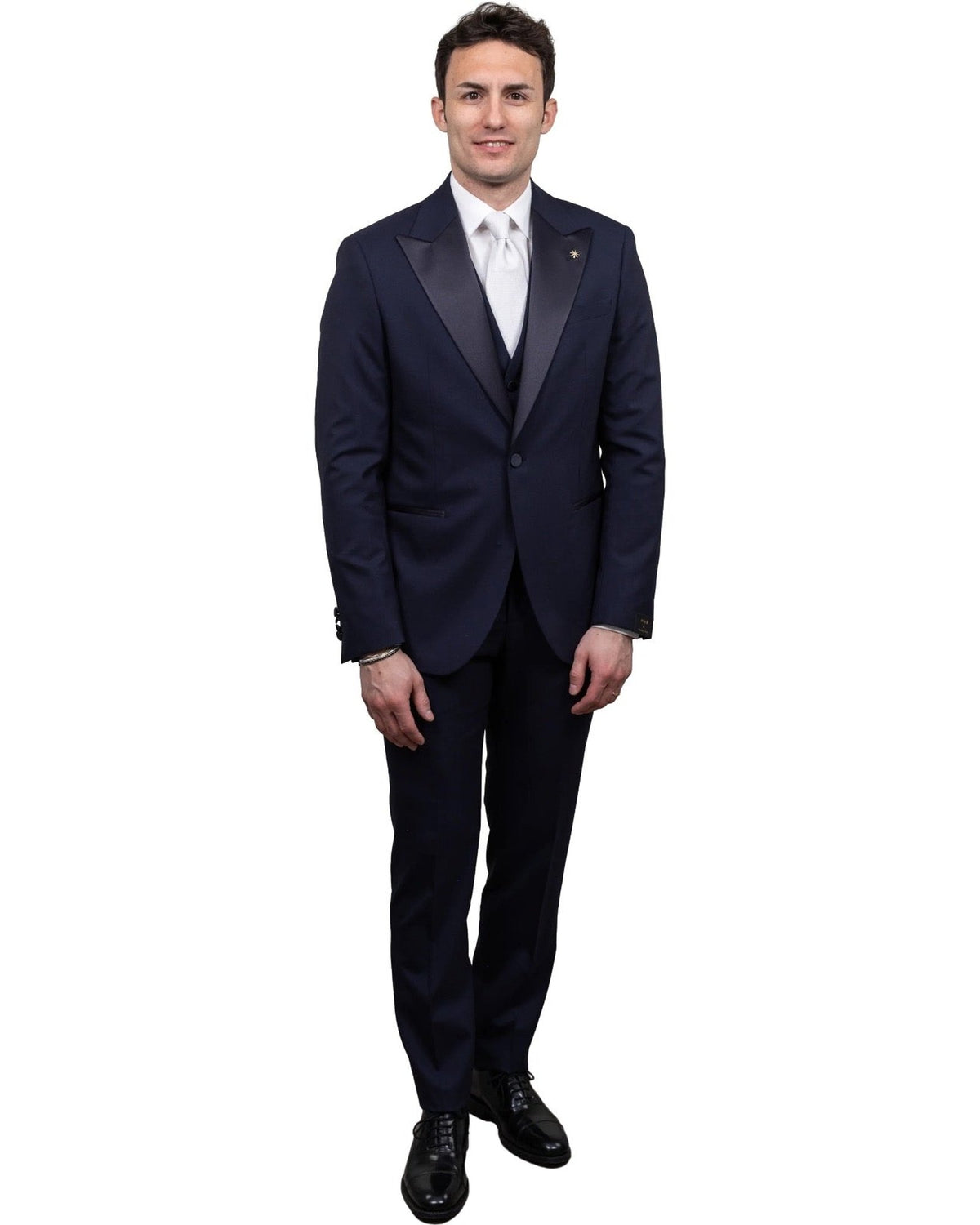 Abiti Uomo Manuel Ritz - Abito Con Gilet - Blu