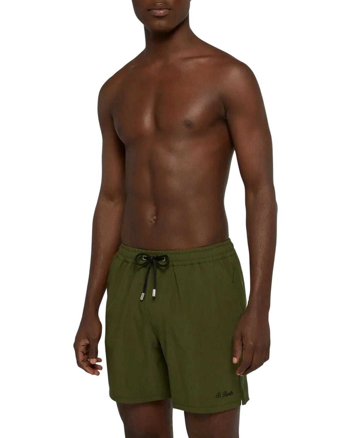Pantaloncini e calzoncini Uomo Mc2 Saint Barth - Comfort Swimshort Made With Elastic Fabric - Verde