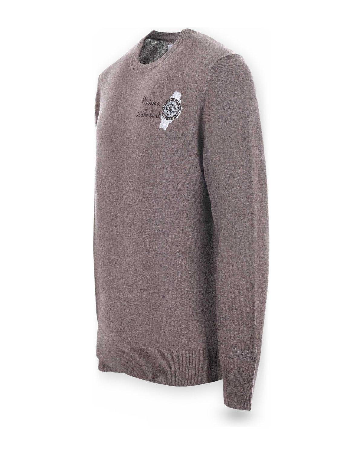 Maglioni Uomo Mc2 Saint Barth - Crew Neck Light Sweater Best Watch 13 - Tortora