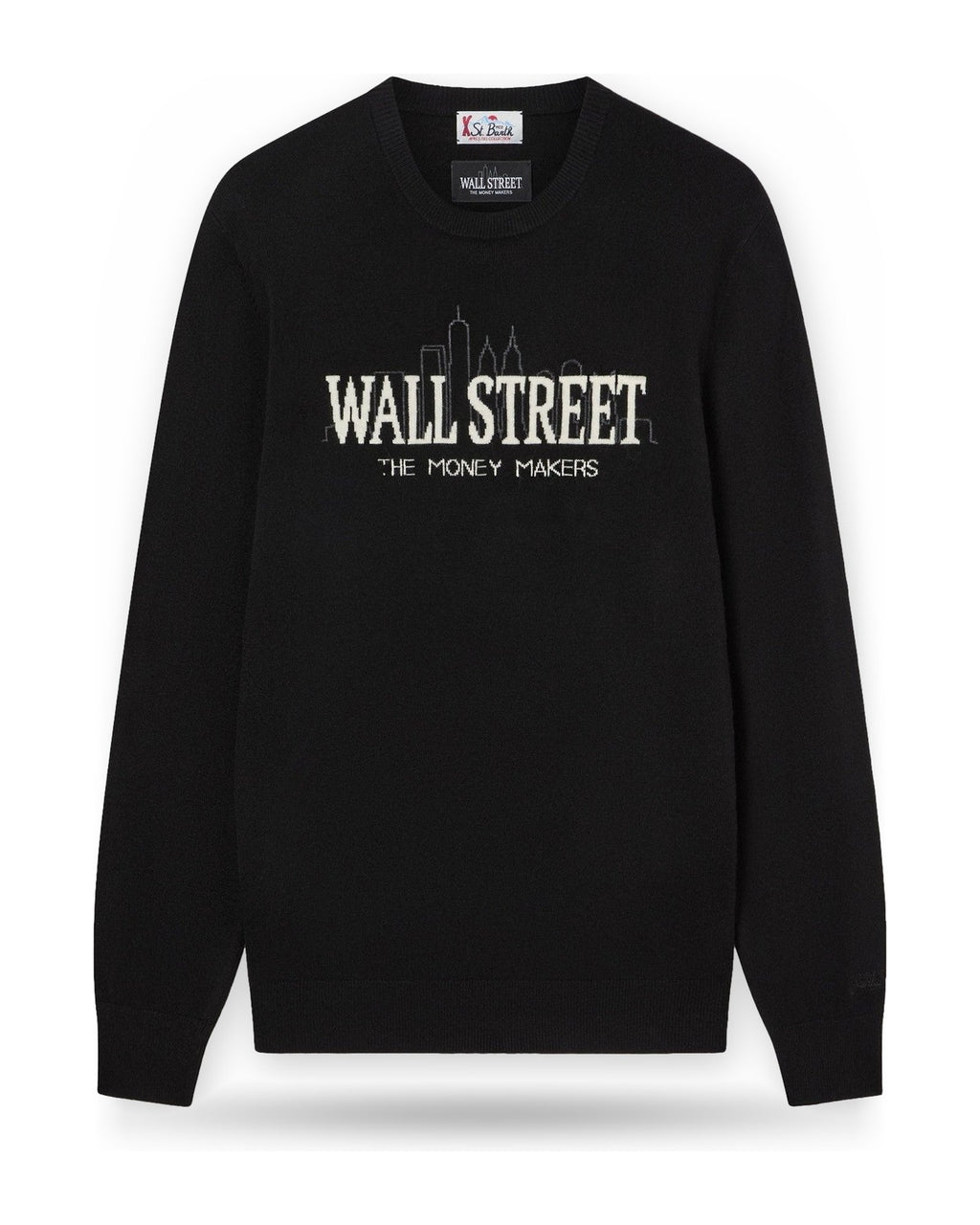 Maglioni Uomo Mc2 Saint Barth - Crew Neck Light Sweater Wall Street 00 - Nero