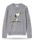 Maglioni Donna Mc2 Saint Barth - Crewneck Sweater Peanuts Touching Stars 15M - Grigio