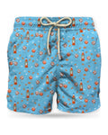Pantaloncini e calzoncini Uomo Mc2 Saint Barth - Lighting Micro Fantasy - Azzurro