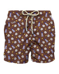 Pantaloncini e calzoncini Uomo Mc2 Saint Barth - Lighting Micro Fantasy - Marrone