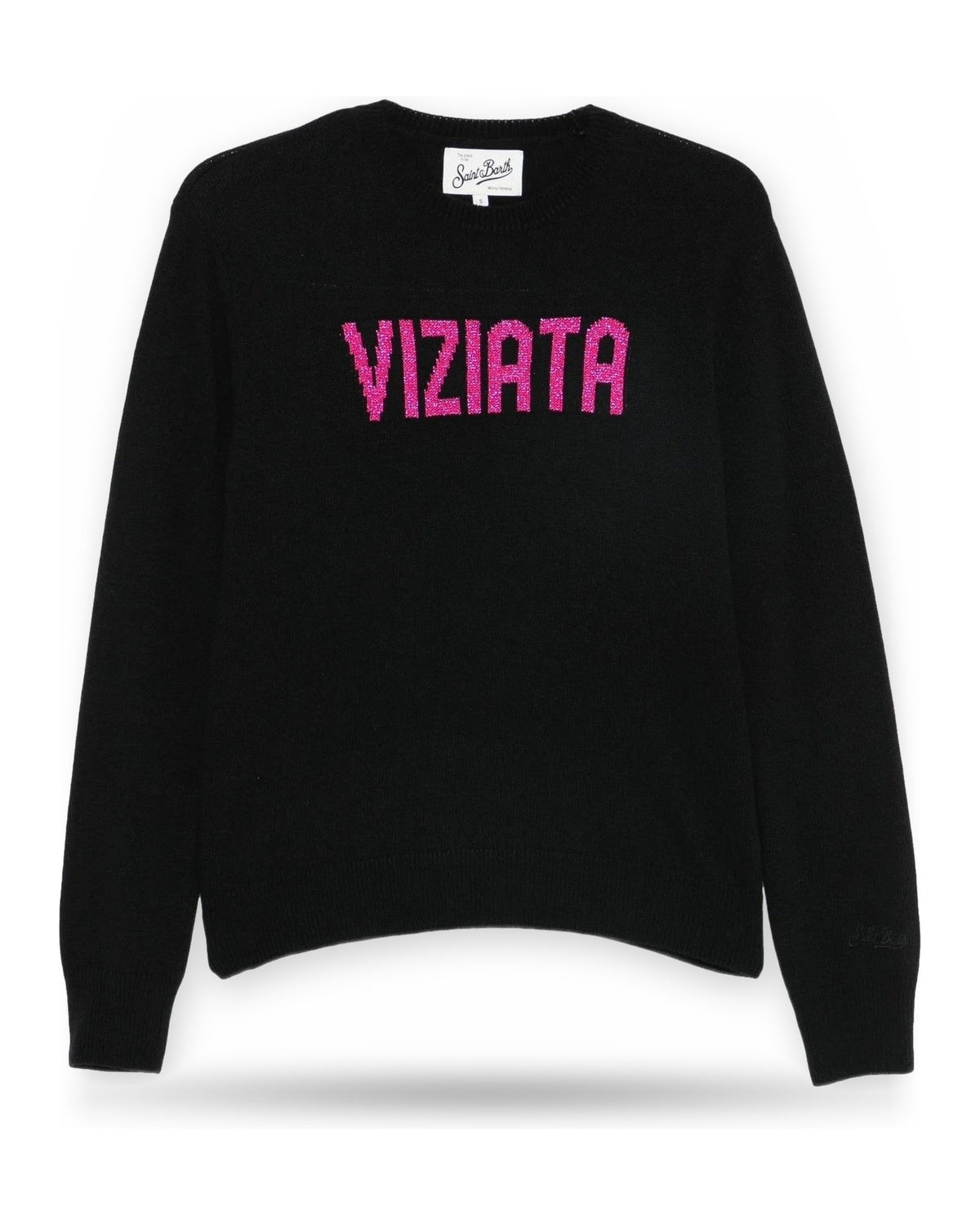 Maglioni Donna Mc2 Saint Barth - New Crewneck Sweater Viziata 00 Lurex - Nero