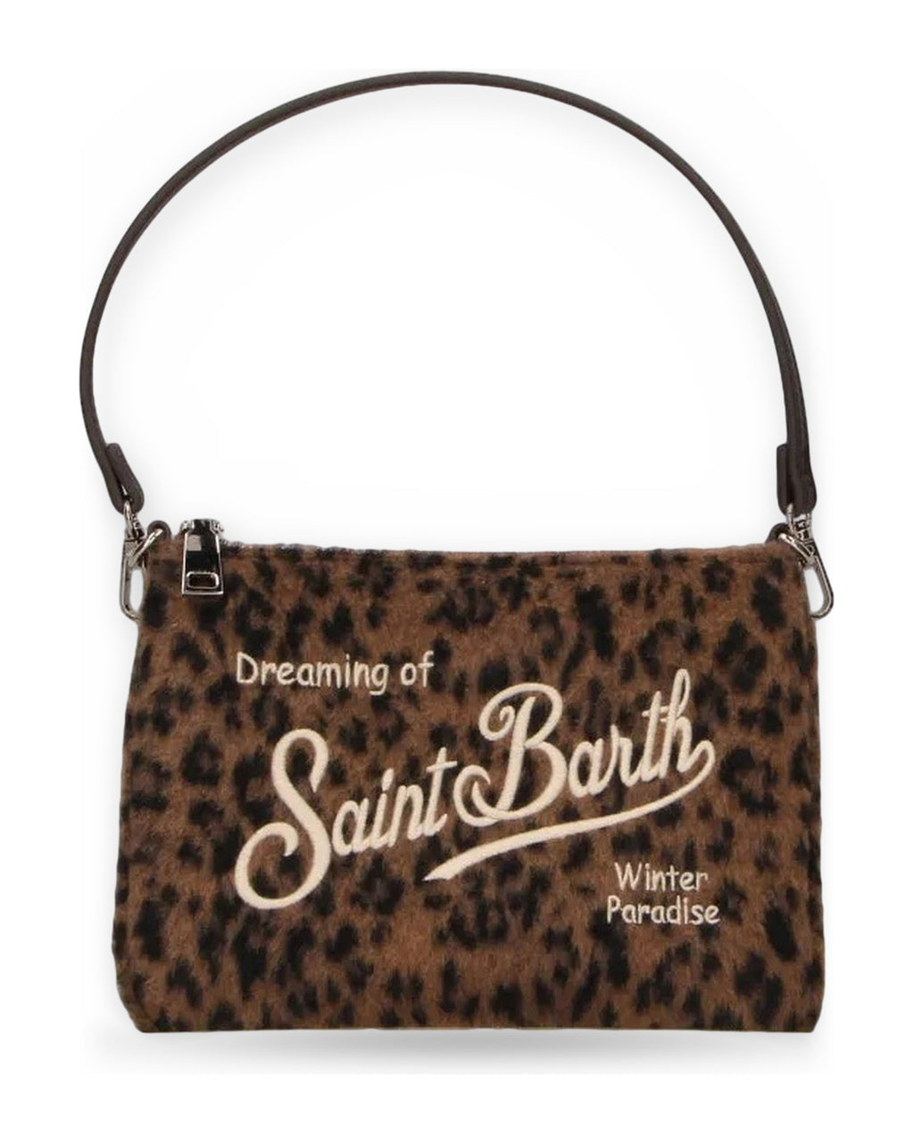 Pochette e Clutch Unisex Mc2 Saint Barth - Pochette Dark Leopard 18 Emb - Multicolore