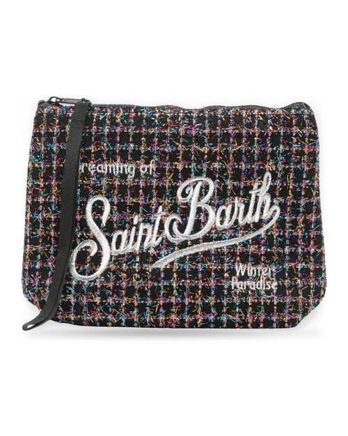 Pochette e Clutch Unisex Mc2 Saint Barth - Pochette Shiny 00 Col Emb - Nero