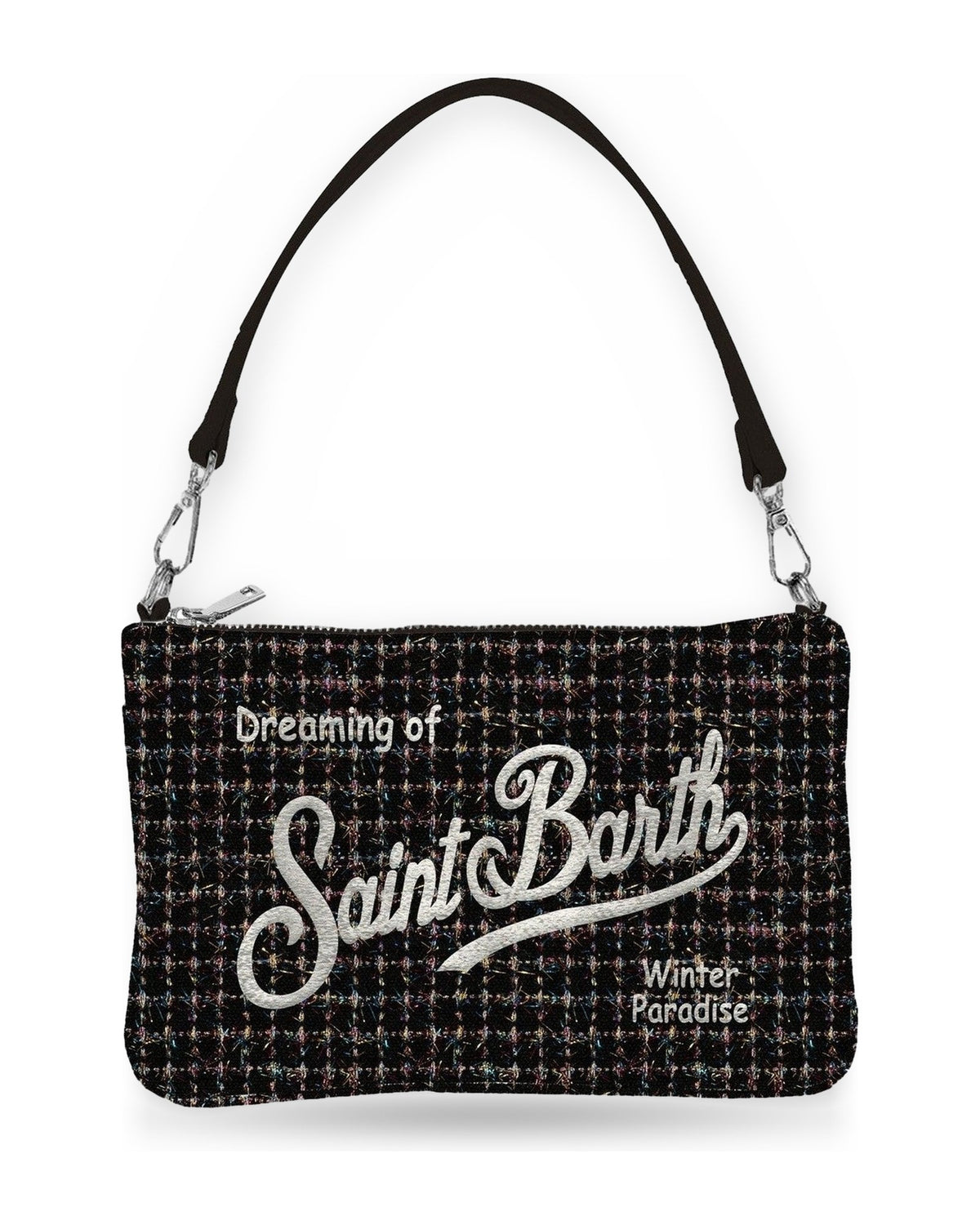 Borse a mano Unisex Mc2 Saint Barth - Pochette Shiny 00 Col Emb - Nero