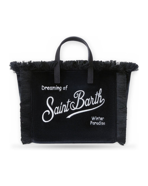 Borse a spalla Unisex Mc2 Saint Barth - Small Bag with Strap 00AR Emb - Nero