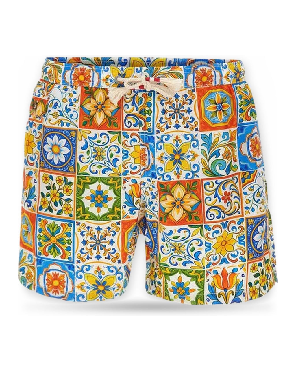 Pantaloncini e calzoncini Uomo Mc2 Saint Barth - Ultralight Swim Short 70'S Print - Multicolore