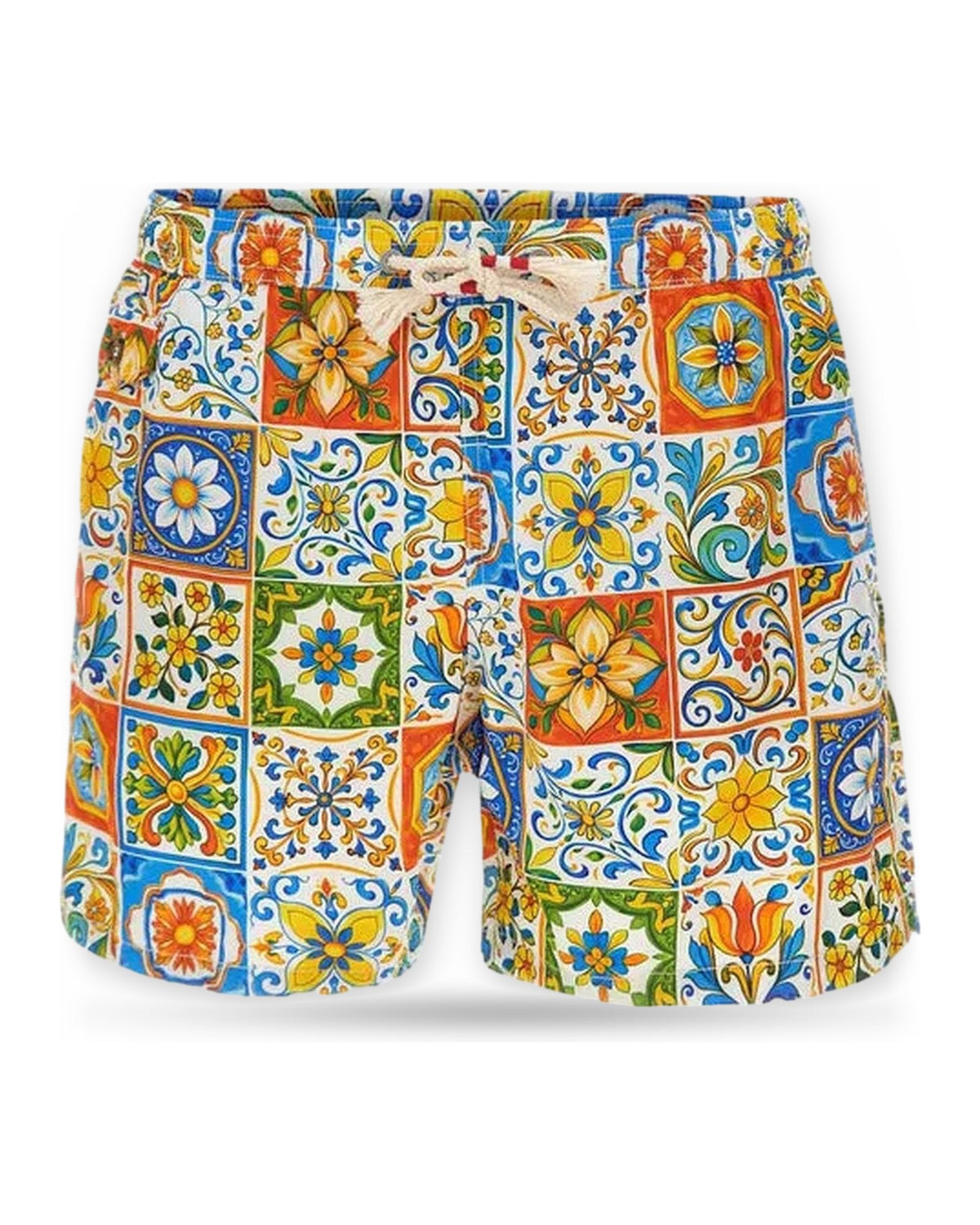 Pantaloncini e calzoncini Uomo Mc2 Saint Barth - Ultralight Swim Short 70'S Print - Multicolore