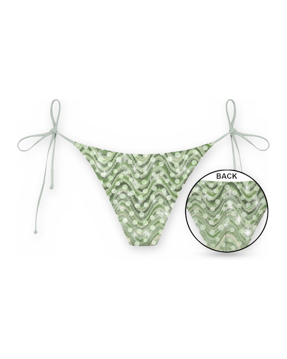Slip, tanga e culotte Donna Mc2 Saint Barth - V String Brazilian Bottom - Verde