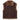 Gilet Donna Mc2 Saint Barth - Faux Shearling Gilet 18D Dark Brown SB Patch - Marrone
