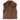 Gilet Donna Mc2 Saint Barth - Faux Shearling Gilet 18D Dark Brown SB Patch - Marrone