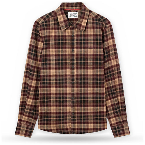Camicie casual Uomo Mc2 Saint Barth - Flannel Shirt Apres Ski Tartan Draw 1845 Emb - Multicolore