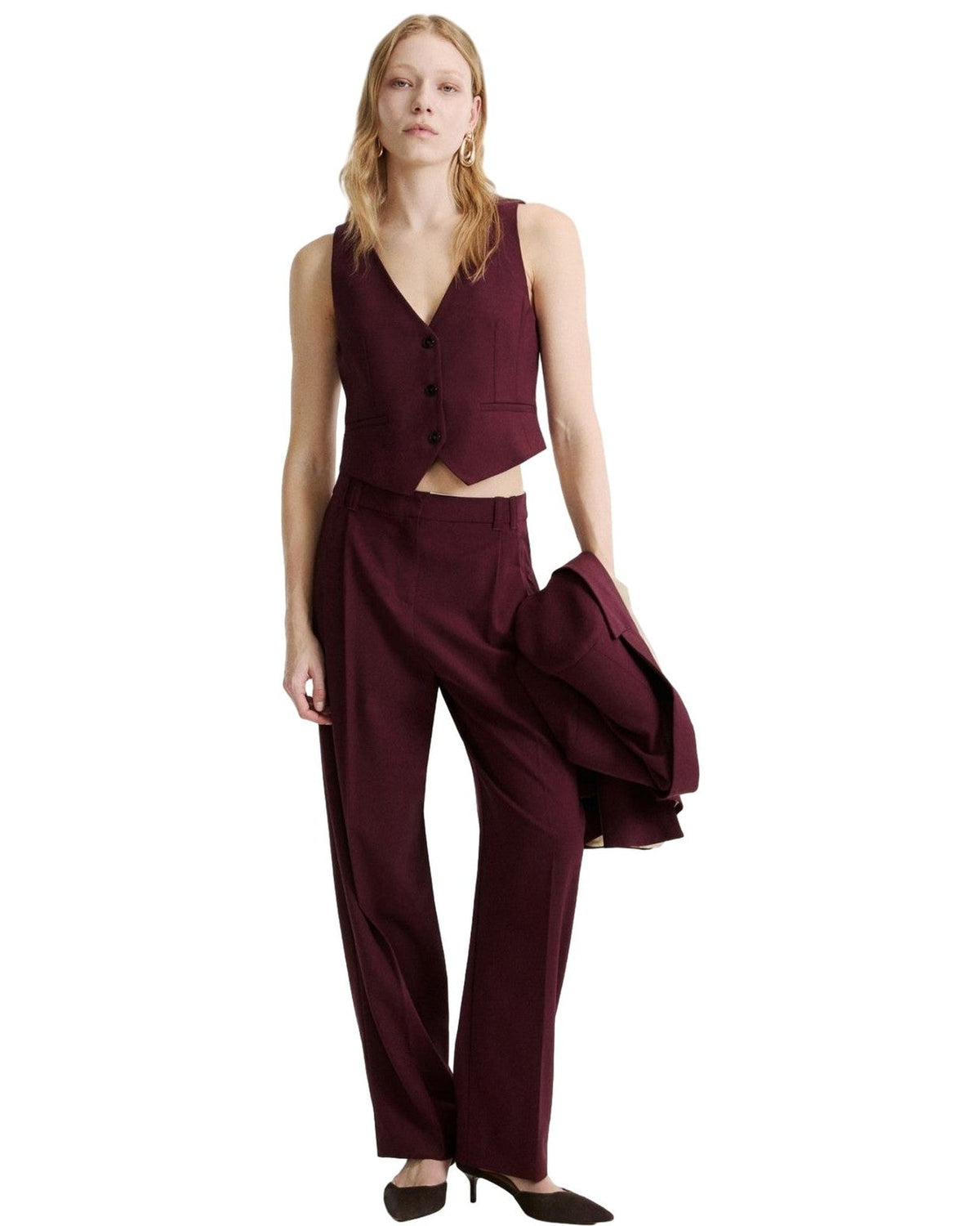 Pantaloni Donna Marella - MLLODINO - Bordeaux