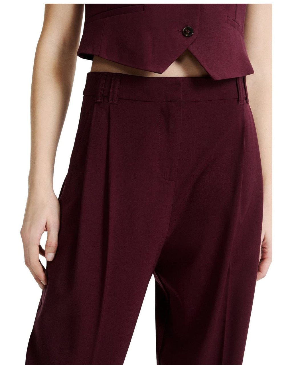 Pantaloni Donna Marella - MLLODINO - Bordeaux