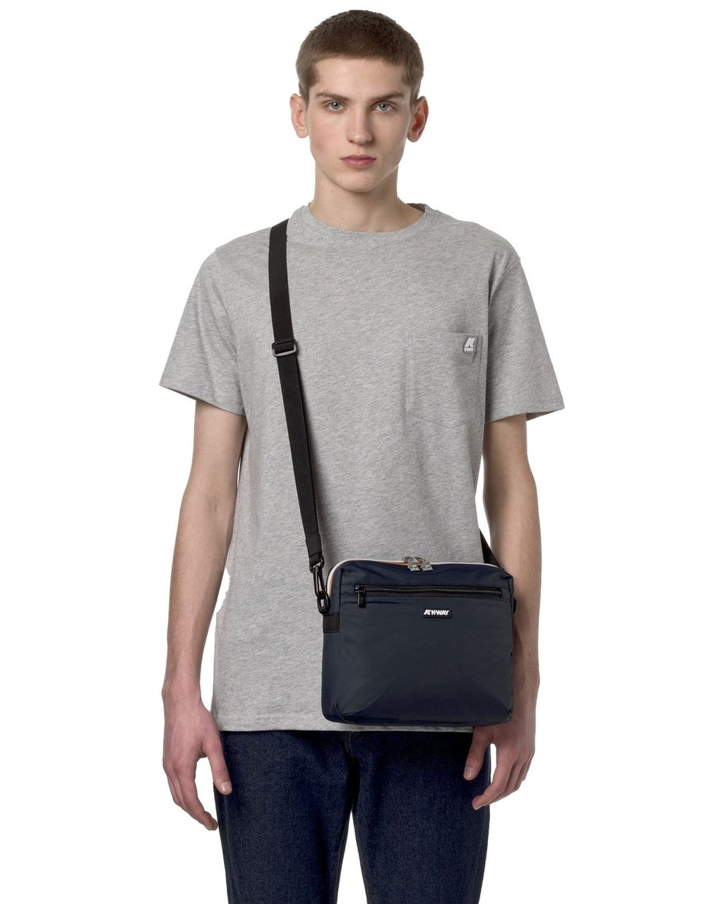 Borse a tracolla Unisex K-Way - Moire - Blu