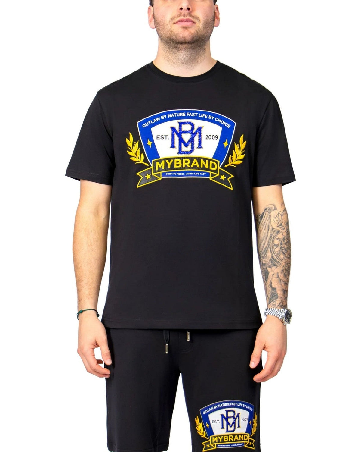 T-shirt Uomo My Brand - Royal MYBRAND Black - Nero