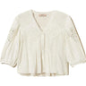 Camicie Donna Twinset - Camicia Con Manica 3/4 E Pizzo - Bianco