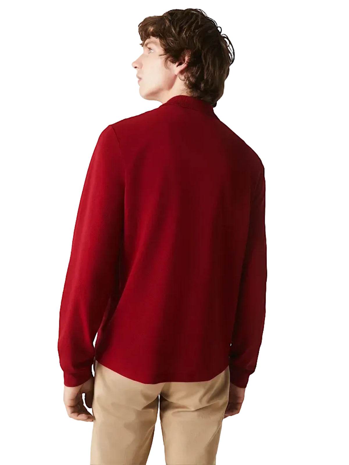 Polo Uomo Lacoste - Polo Basic Manica Lunga - Rosso-Gianni Foti