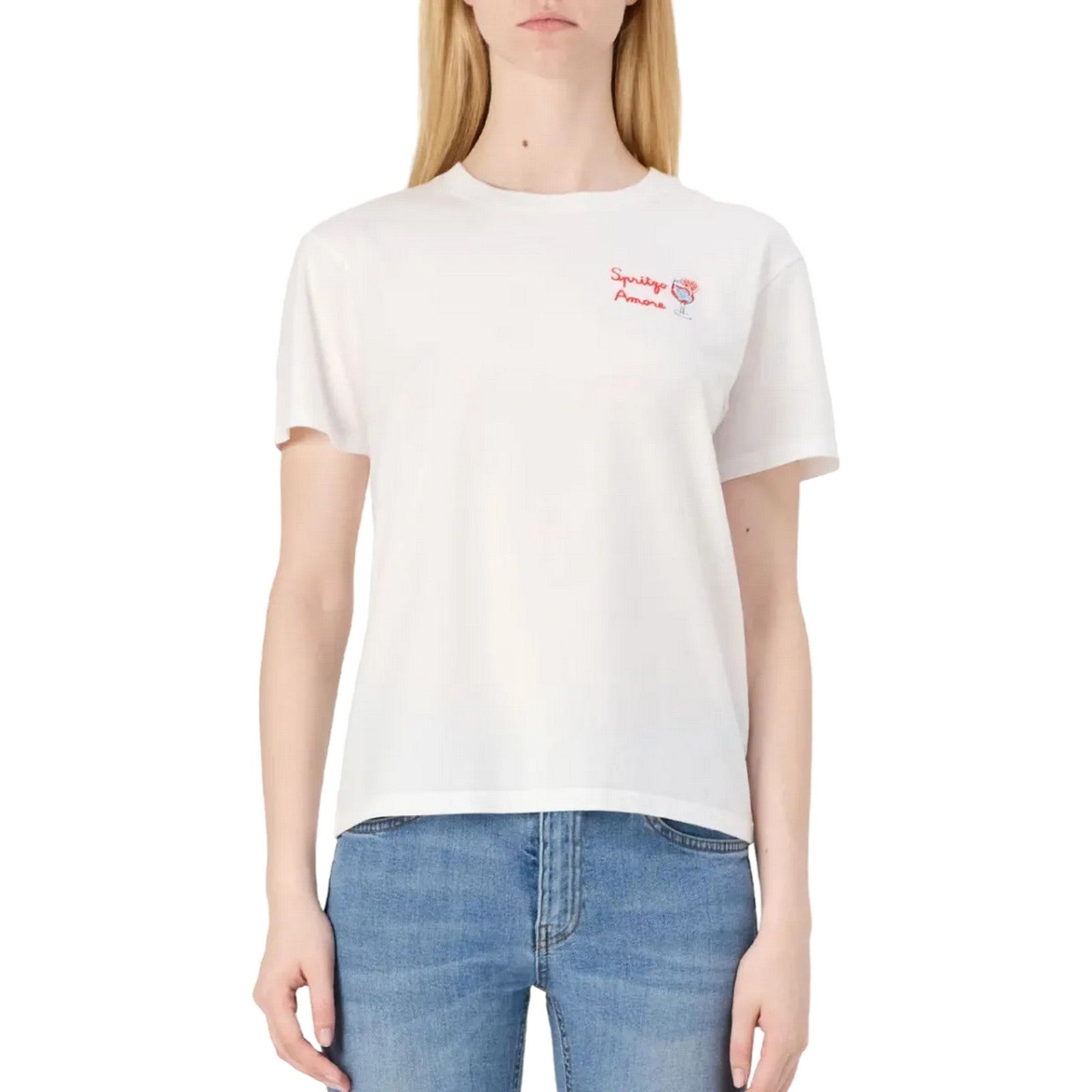 T-shirt Donna Mc2 Saint Barth - Emilie - Bianco