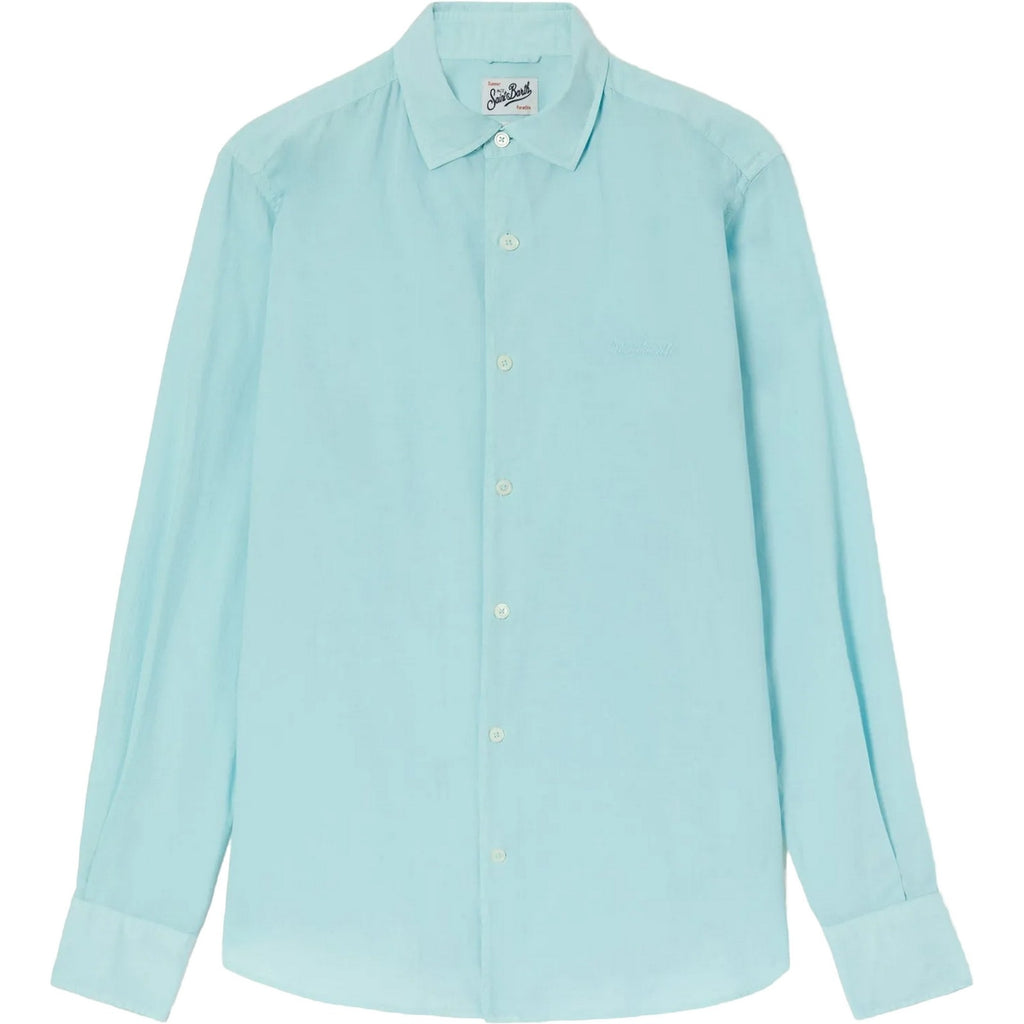 T-shirt Uomo Mc2 Saint Barth - Cotton Voile Shirt - Verde