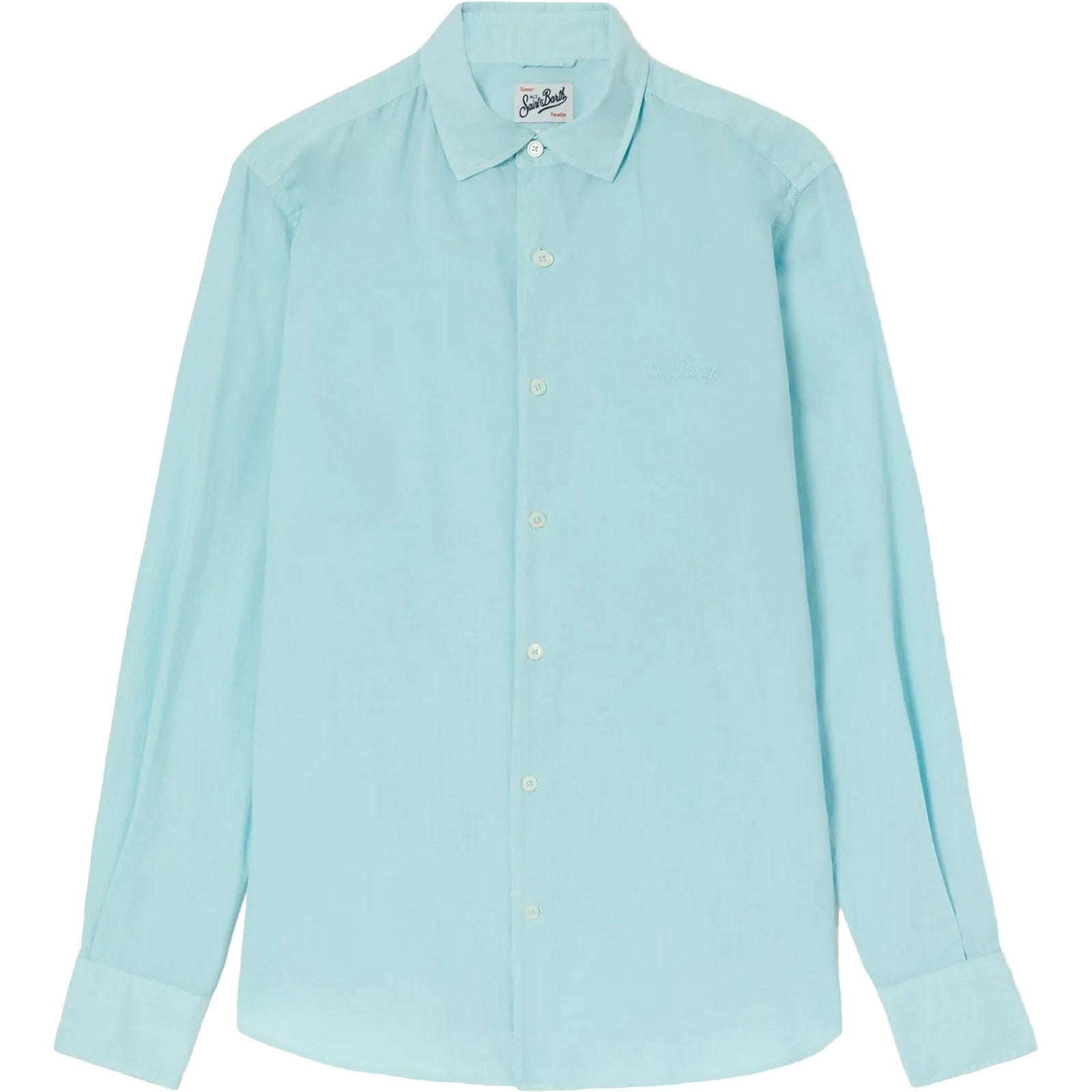 T-shirt Uomo Mc2 Saint Barth - Cotton Voile Shirt - Verde di Mc2 Saint Barth su Gianni Foti