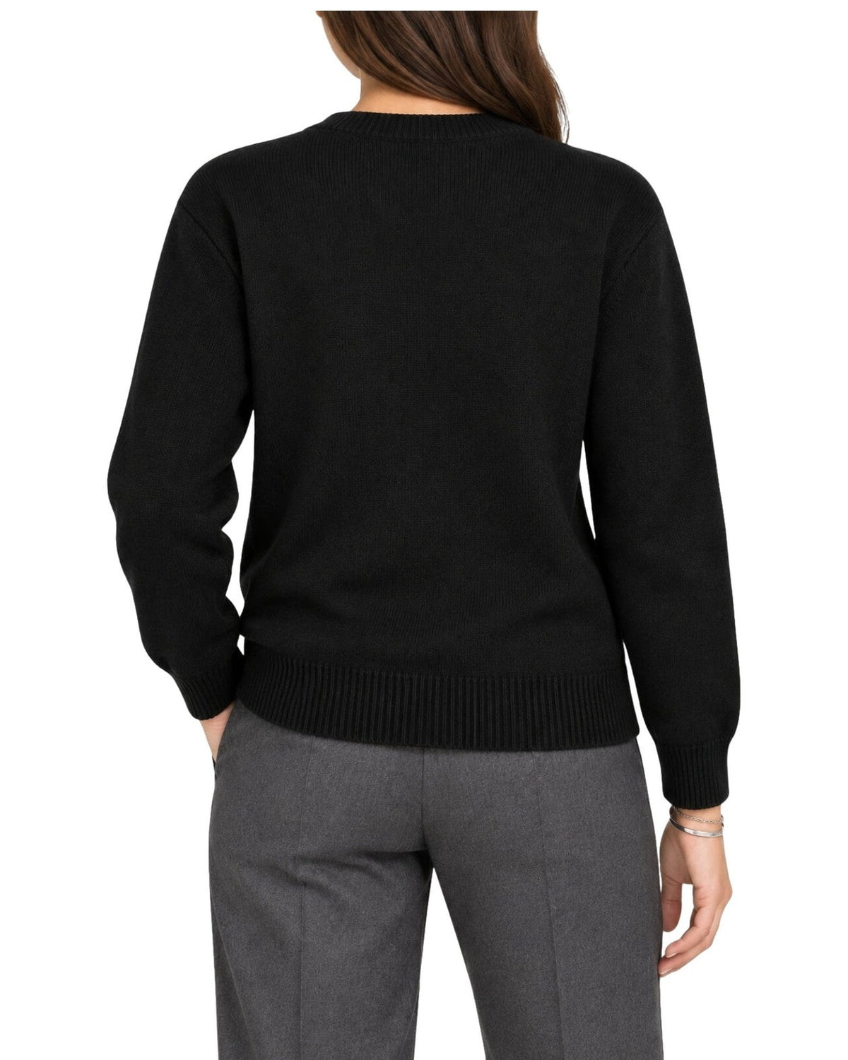 Maglioni Donna Mc2 Saint Barth - New Crewneck Sweater Diva 00AR - Nero