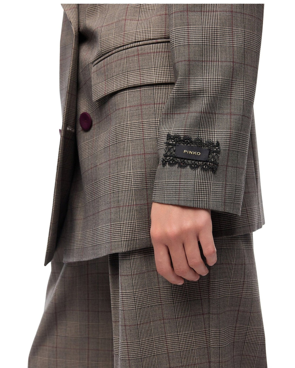 Giacche Donna Pinko - New Guinea Giacca Misto Lana T - Grigio/Marrone