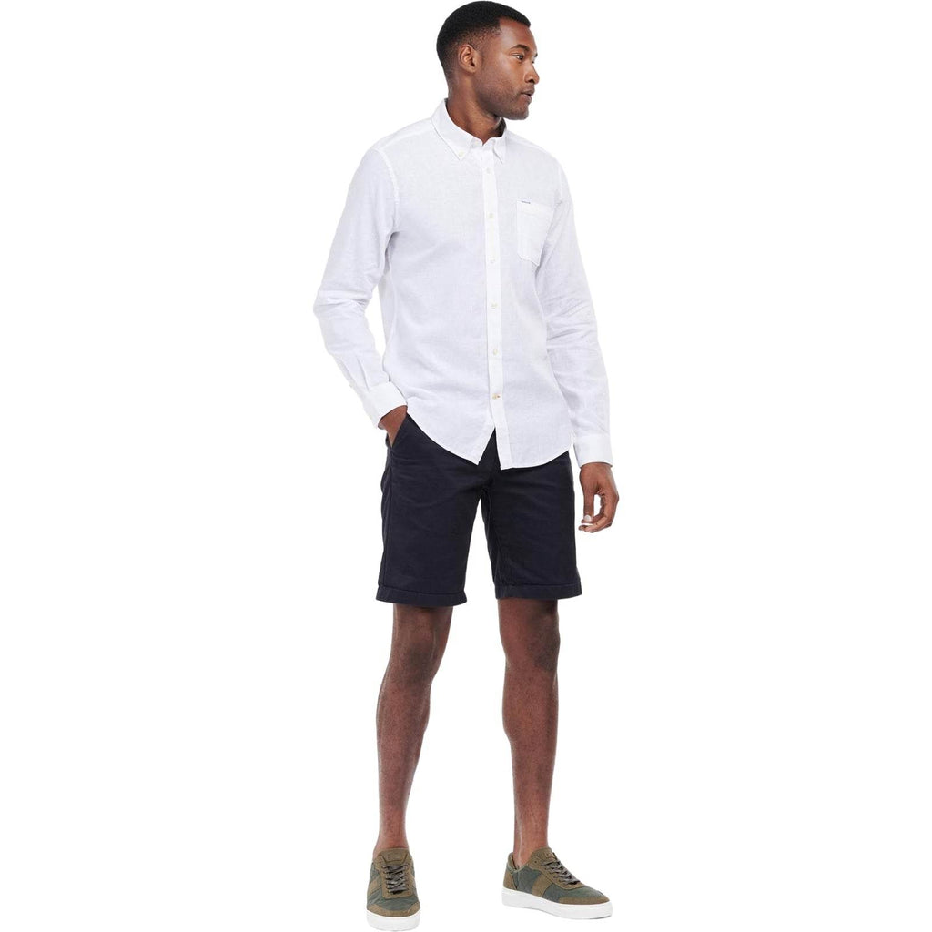 Camicie casual Uomo Barbour - Nelson Tailored Shirt - Bianco