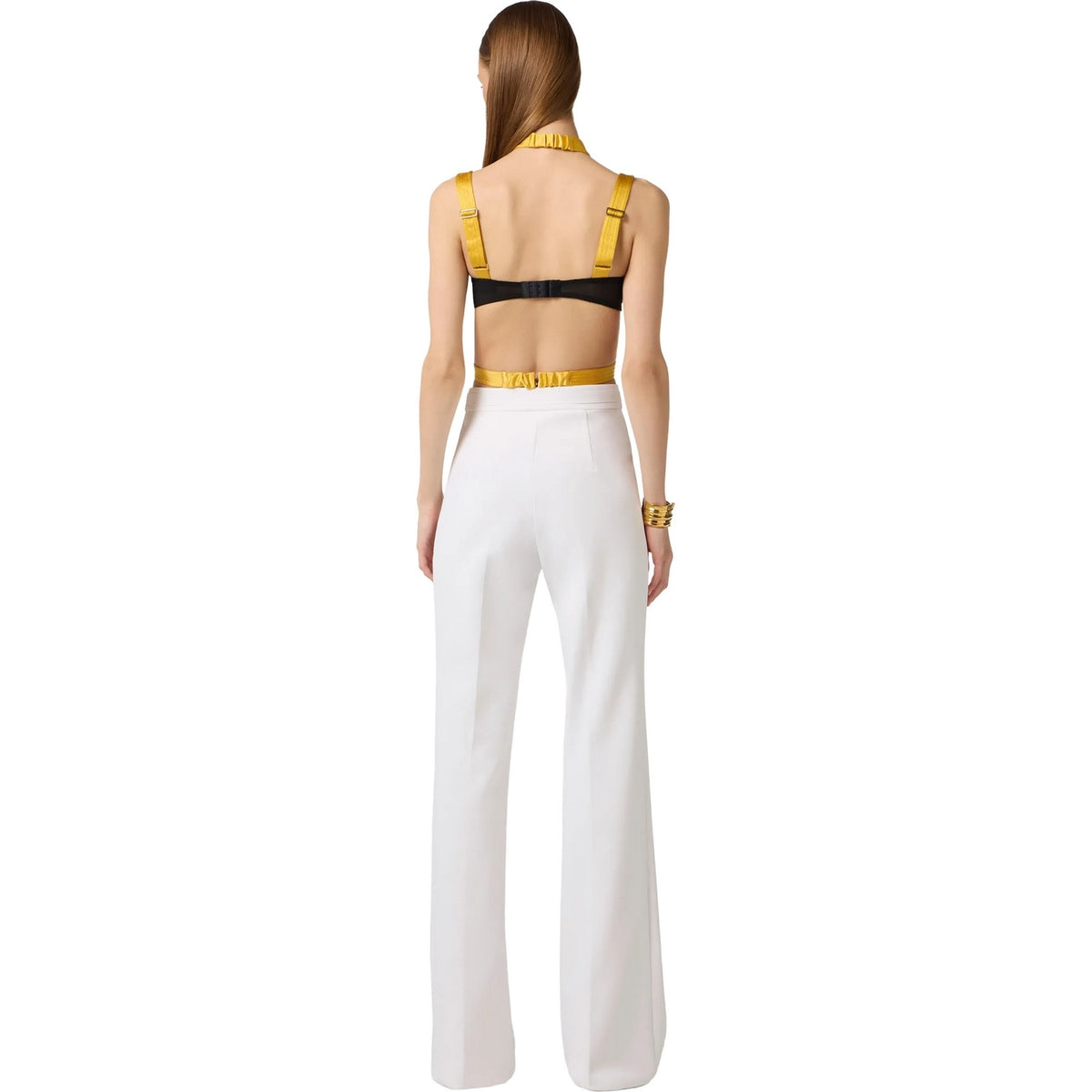 Pantaloni Donna Elisabetta Franchi - Pantalone - Avorio-Gianni Foti