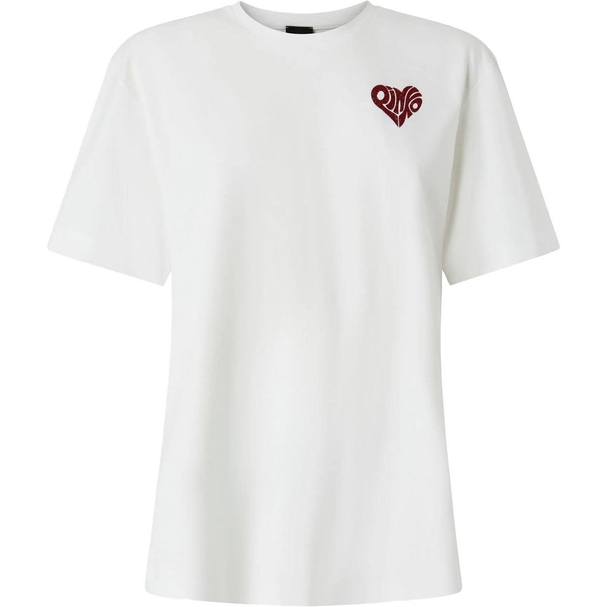 T-shirt Donna Pinko - Strepitoso T-Shirt Jersey Logo - Bianco