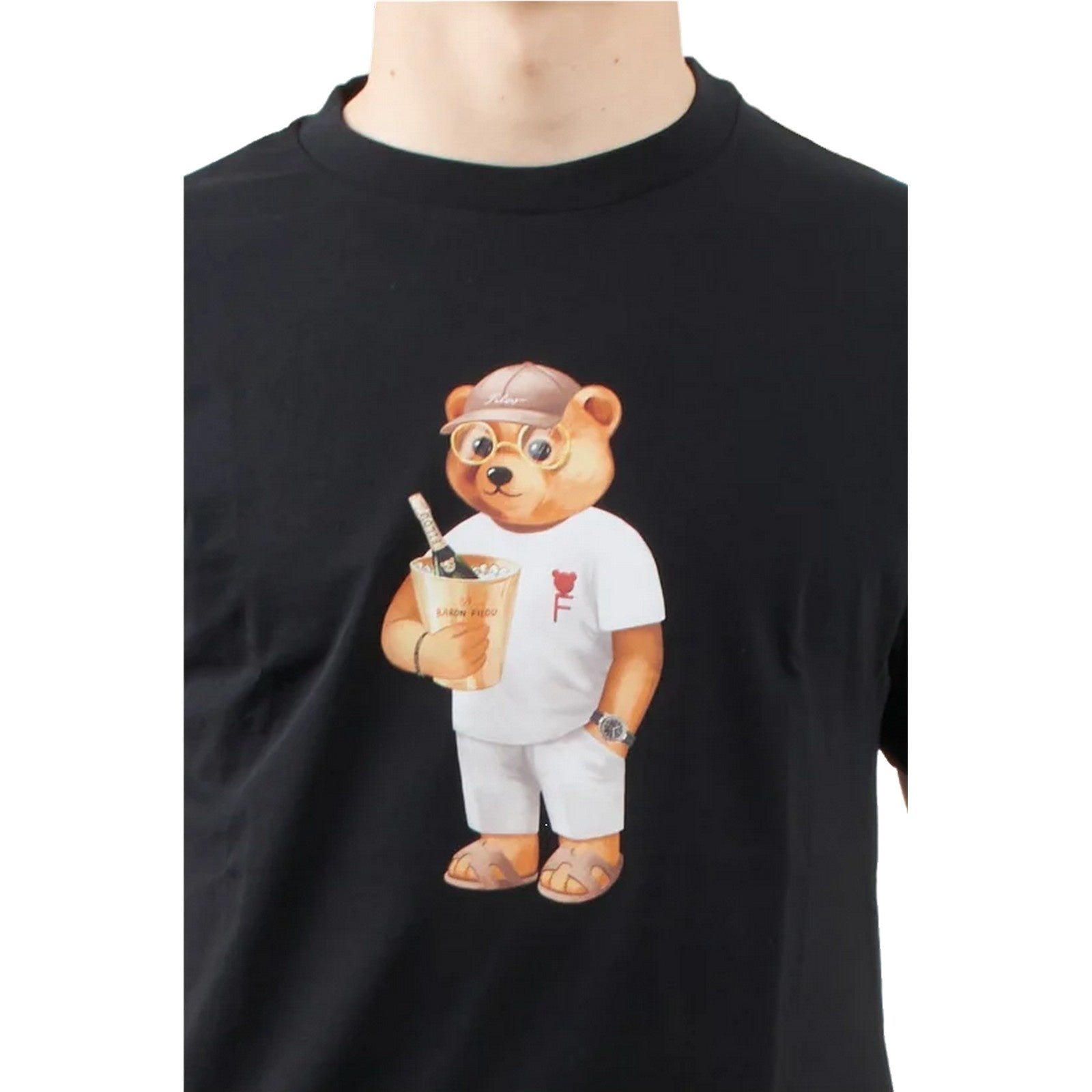 T-shirt Uomo Baron Filou - Filou 123 Organic T Shirt - Nero