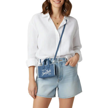 Pochette e Clutch Donna Mc2 Saint Barth - Phone Bag Denim - Blu di Mc2 Saint Barth su Gianni Foti