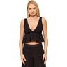 Canotte e top Donna Pinko - Kiersten Top Popeline Ricamo S - Marrone