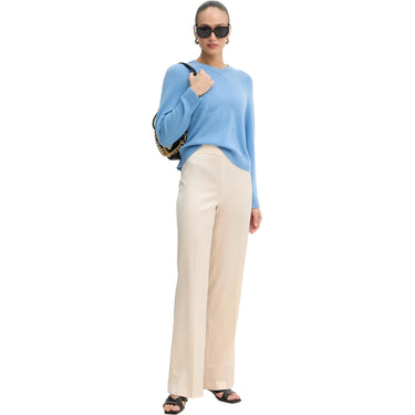 Pantaloni Donna Twinset - Pantalone Wide Vita Alta - Beige