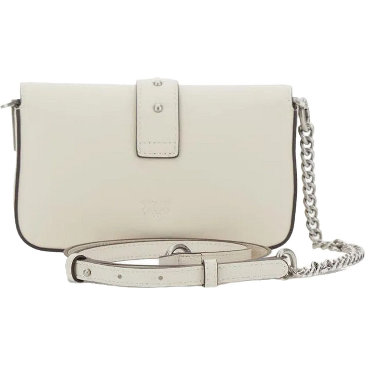 Borse a spalla Donna Pinko - Love One Slouchy Baby Vitello - Bianco